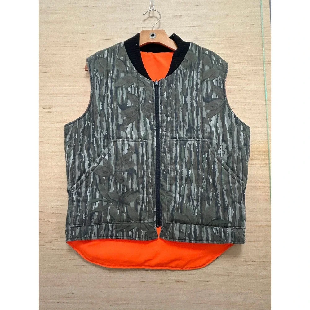 Sports‎ Aficionado Camo Reversible Orange Hunting Vest Men's 38-40